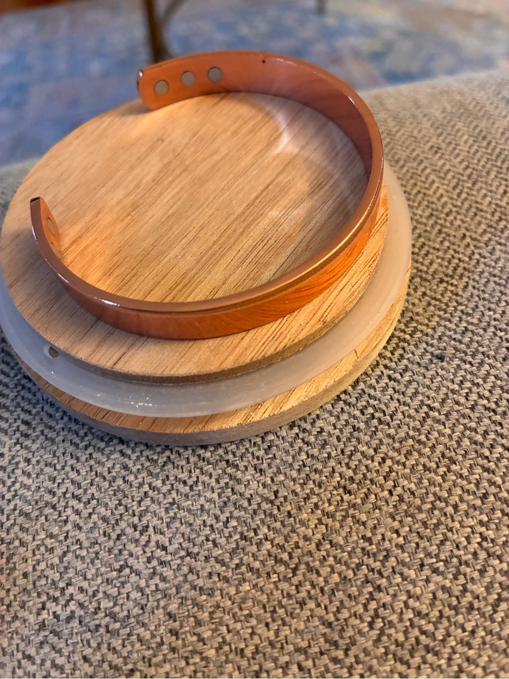 Copper-Tone Magnetic Bracelet Cuff - Home Accents